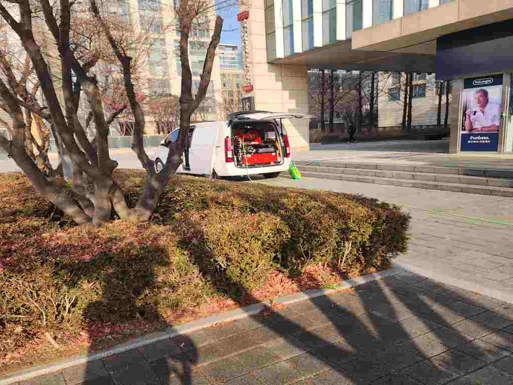 오산 상가 건물 고압세척 출동